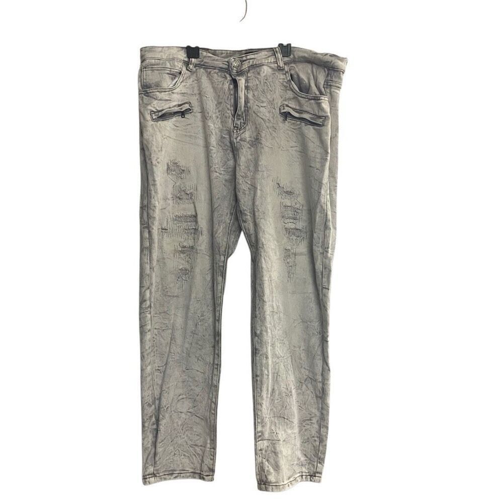WAIMEA Men’s‎ Jeans Distressed Skinny Fit Gray Size 40 Inseam 32 SEE DESCRIPTION